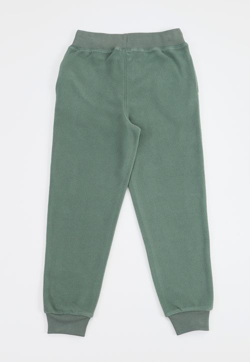 Pantalón De Buzo Niño Kids Polar Verde Militar