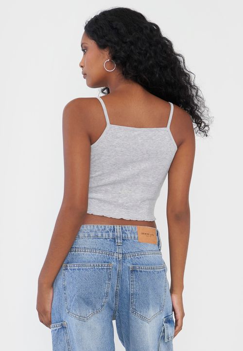 Peto Mujer Pabilo Gris Melange Roulet