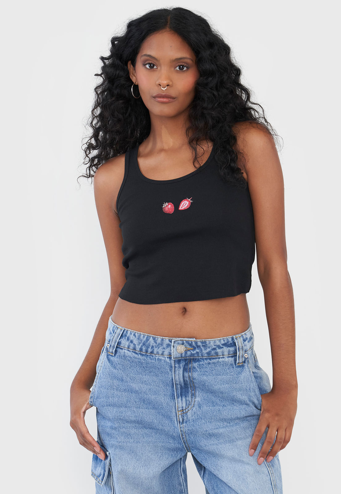 Peto Mujer Local Print Negro