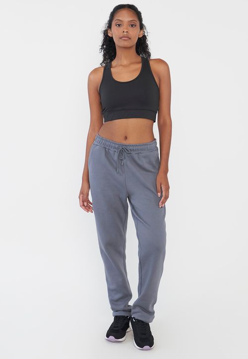 Buzo Mujer Deportivo Pitillo Gris