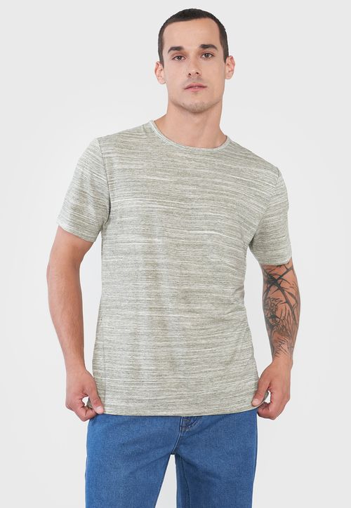 Polera Hombre Melange Musgo