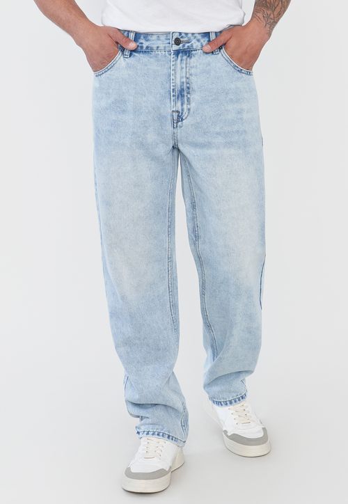 Jeans Hombre Straight Azul Claro