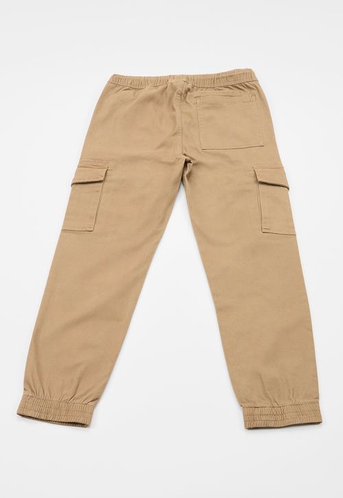 Pantalon Niño Teen Jogger Cargo Camel