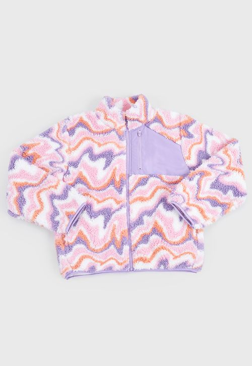 Poleron Niña Teen Sherpa Lila