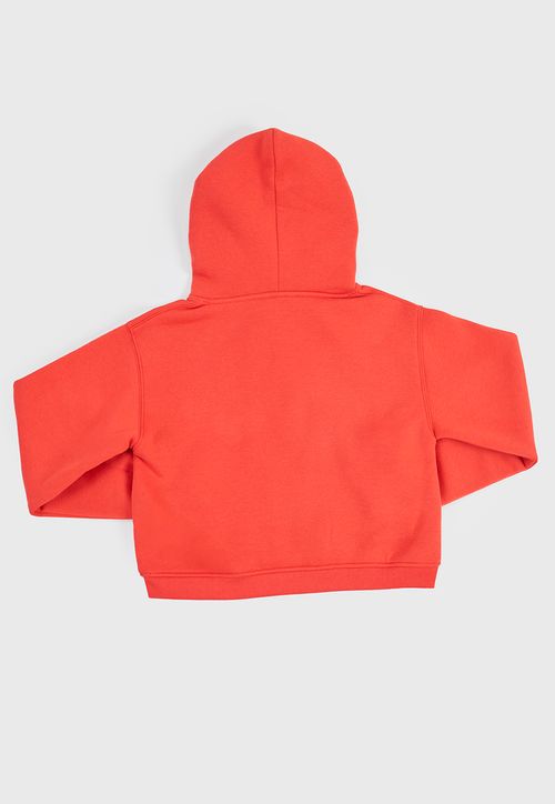 Poleron Niña Teen Crop Patch Sporty Rojo