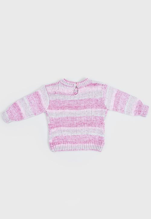 Sweater Tejido Bebé Niña Chenille Multicolor