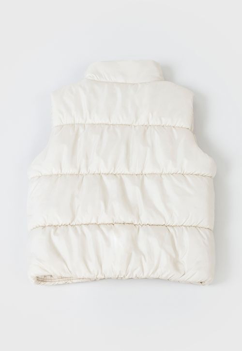 Parka Niña Teen Sin Mangas Beige