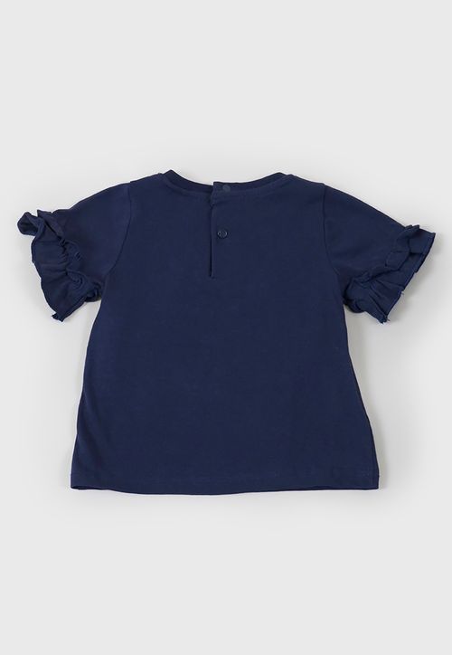 Polera Bebé Niña Manga Corta Core Navy