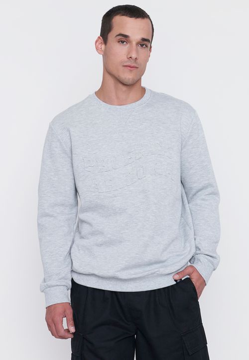 Polerón Hombre Emboss College Gris