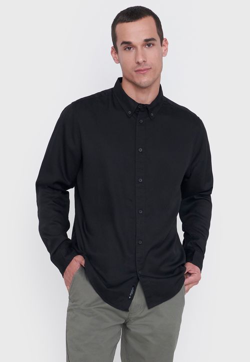 Camisa Hombre Liviana Negro