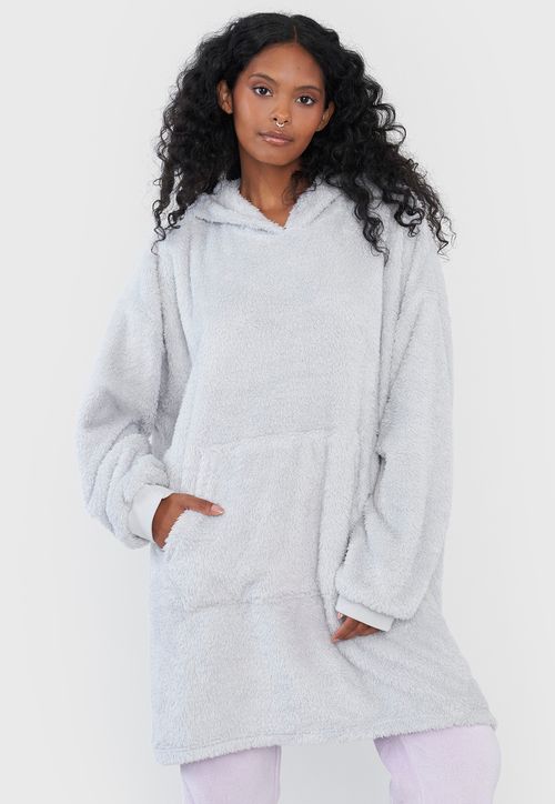 Bata Mujer Polar Gigante Gris