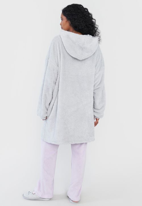 Bata Mujer Polar Gigante Gris