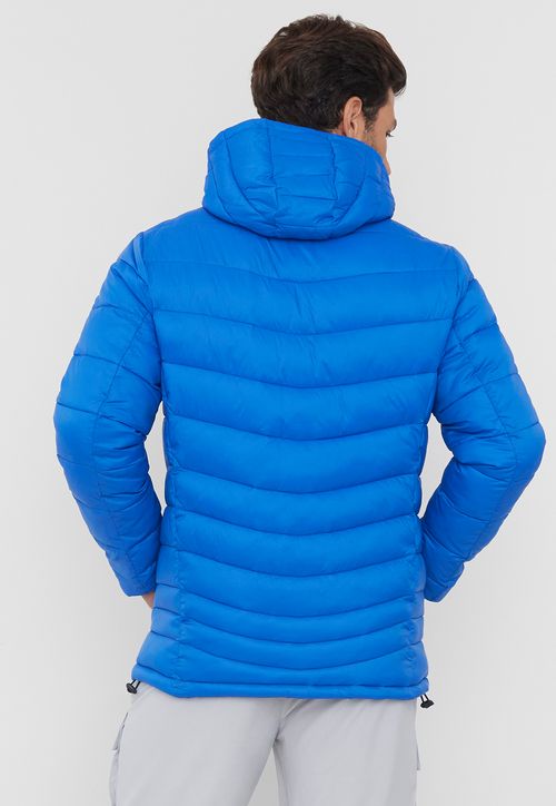 Parka Outdoor Hombre Full Zipper Nylon Reciclado Azul Royal