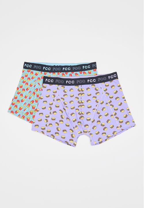 Bóxer Hombre Bipack Print Gris