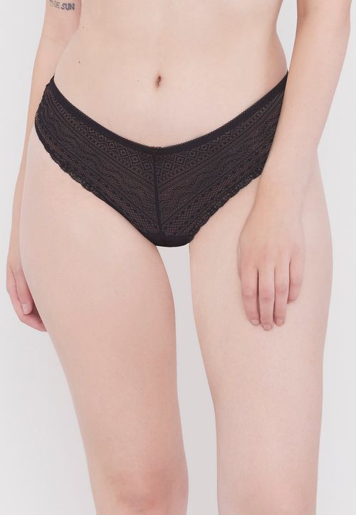 Pantaleta Mujer Full Lace Negro