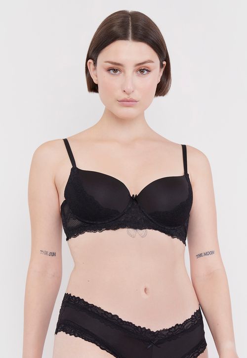 Sostén Mujer Push Up Copa B Negro