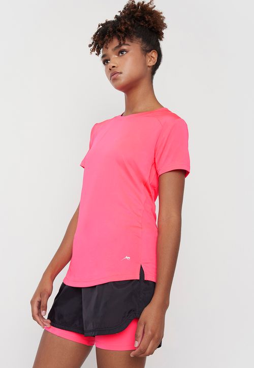 Polera Mujer Deportiva M/C Rosado