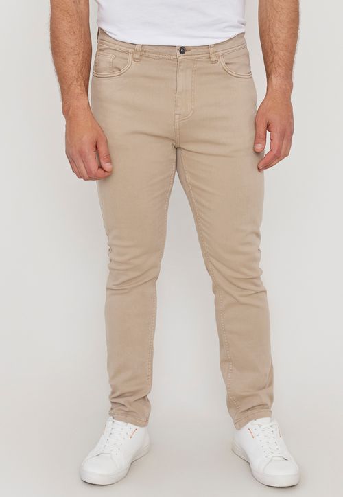 Pantalón Hombre Slim Fit Camel 5 Pocket