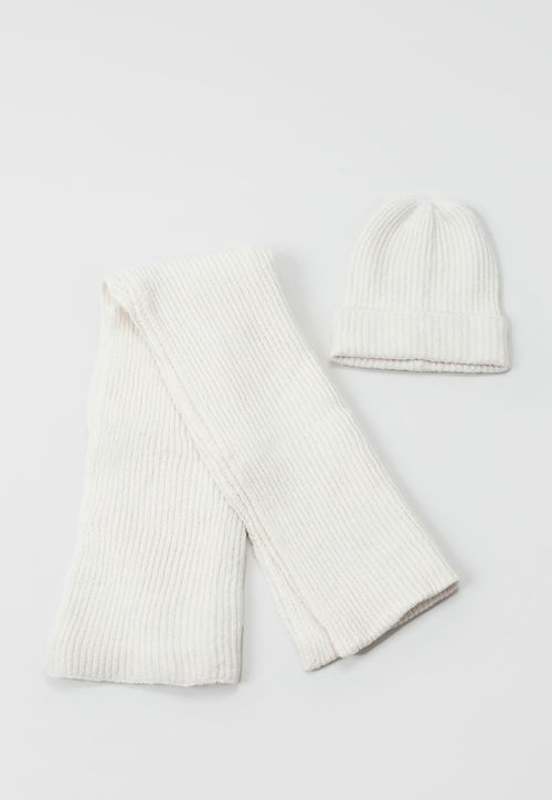 Bufanda Mujer Pack Gorro Mujer Crudo