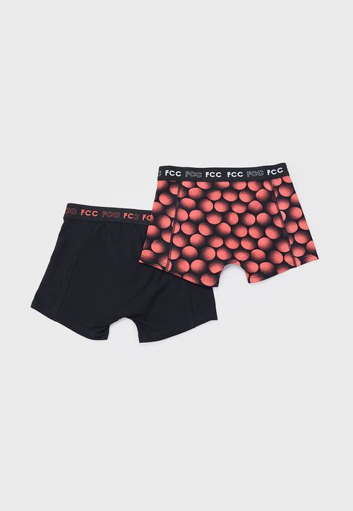 Bóxer Hombre Bipack Print Mix Rojo/Negro
