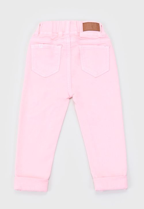 Jeans Bebe Niña Color Rosado