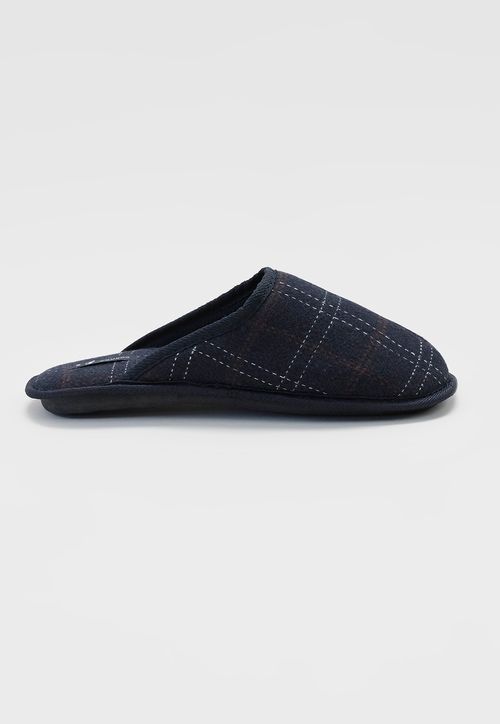 Pantuflas Hombre Básica Azul