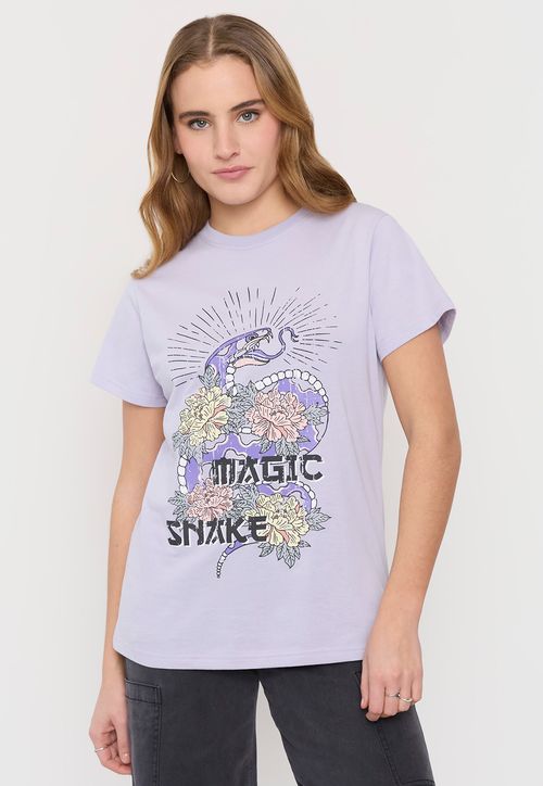 Polera Mujer Fun Oversize Lila