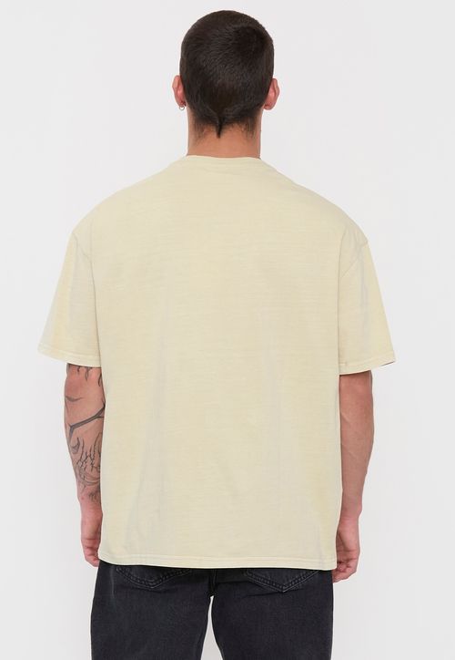 Polera Hombre Oversize Ecru Liso