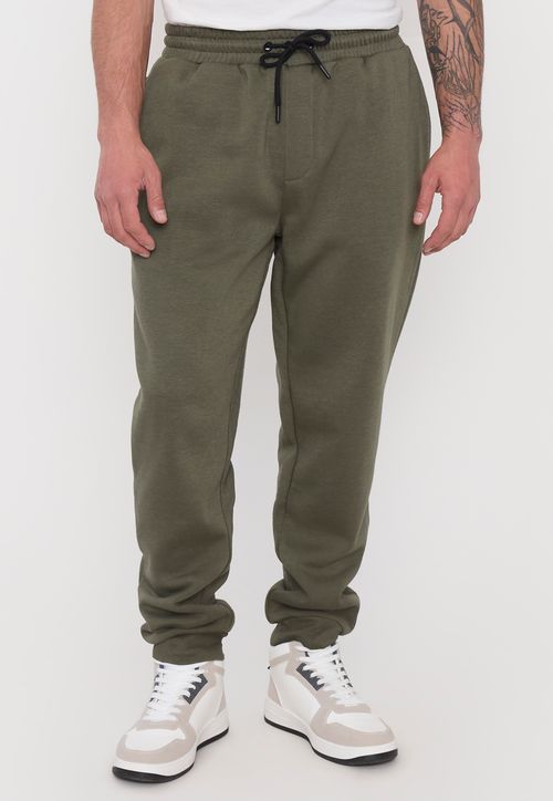 Buzo Hombre Jogger Verde Liso