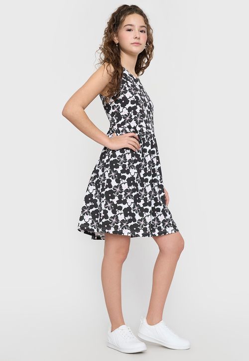 Vestido Niña Teen Skater Negro