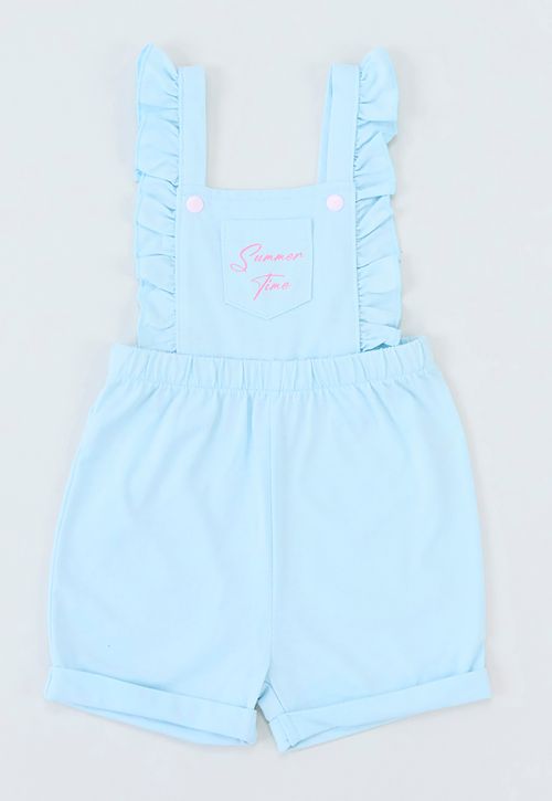 Jardinera Bebe Niña Punto Celeste