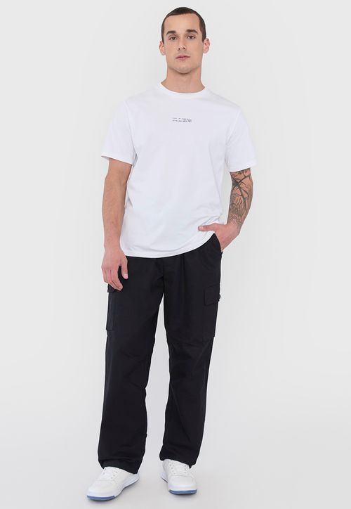 Pantalón Hombre Parachute Fit Negro Cargo