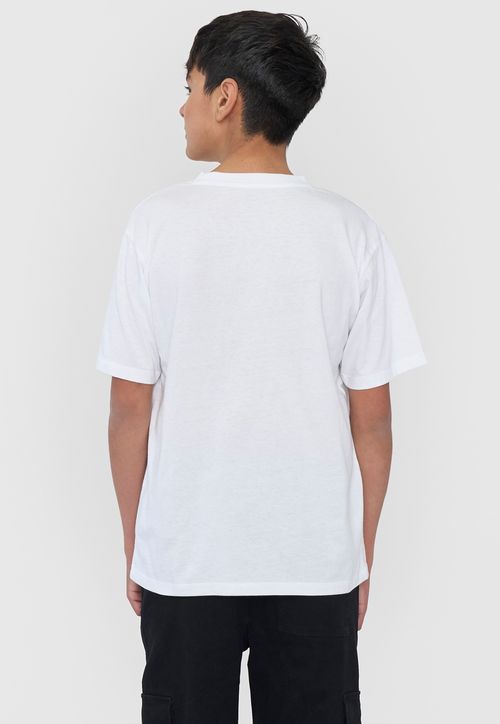 Polera Niño Photo Print Graffiti Blanco