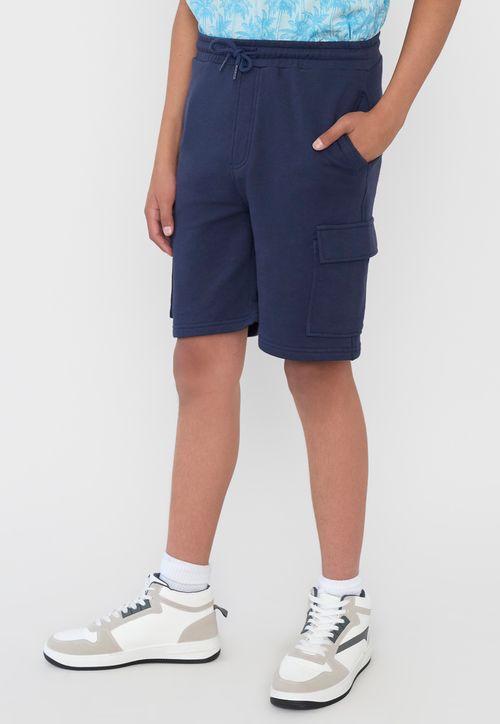Short Niño Teen Punto Cargo Azul