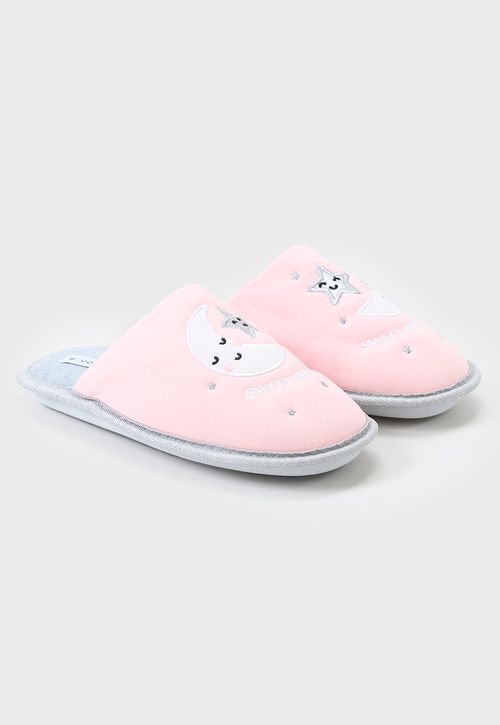 Pantufla Mujer Lurex Perla Lunas