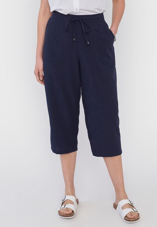 Pantalón Mujer Pescador Navy