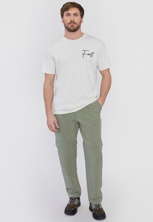 Pantalón Outdoor Hombre Verde Desmontable