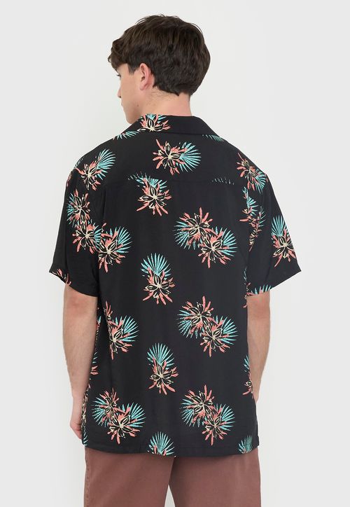 Guayabera Hombre Viscosa Poli Gris Oscuro