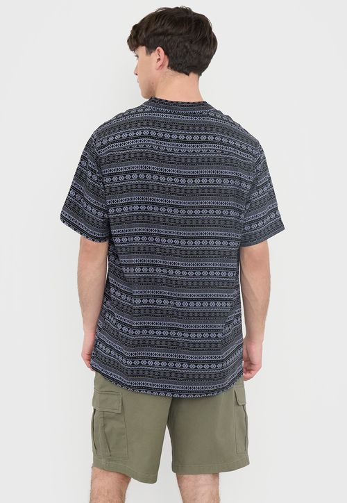 Guayabera Hombre Viscosa Tribal Gris
