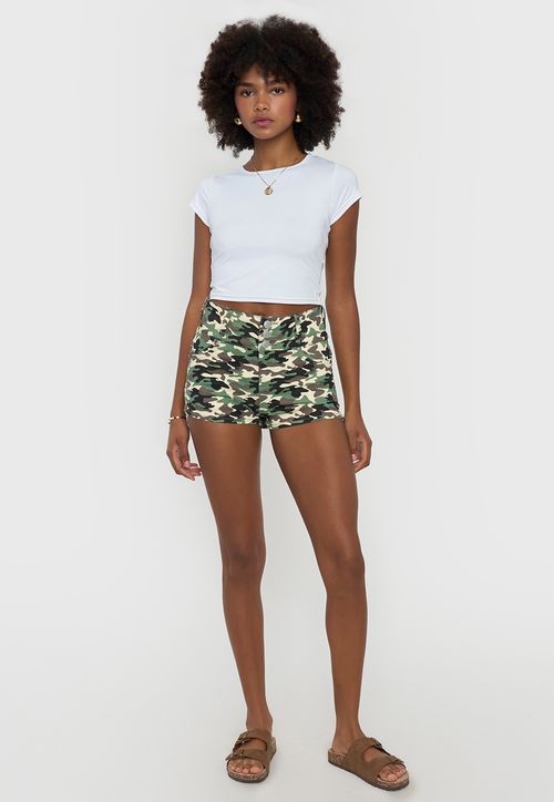 Short Mujer Full Print Verde
