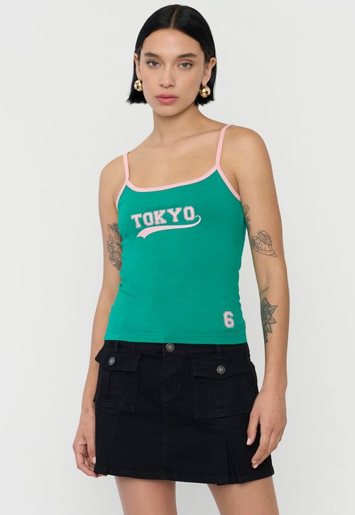 Peto Mujer Pabilo Bicolor Verde