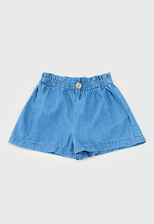 Short Bebe Niña Denim Azul