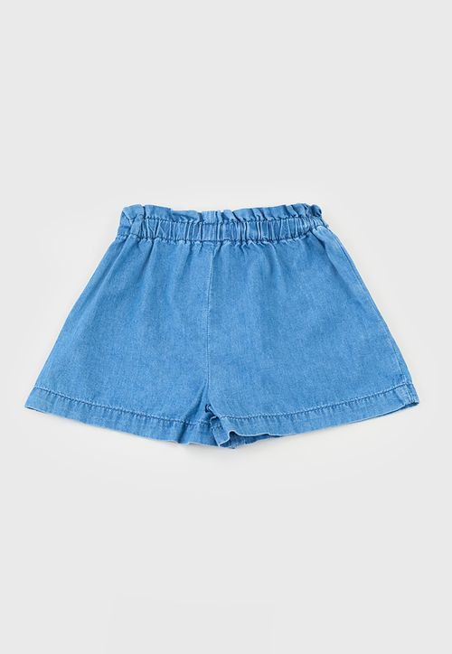 Short Bebe Niña Denim Azul