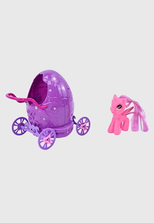 Unicornio Con Carruaje Y Accesorios Color Aleatorio