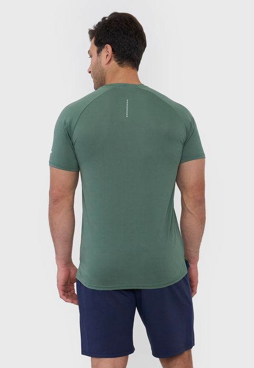 Polera Hombre Deportiva Mesh 2 Verde