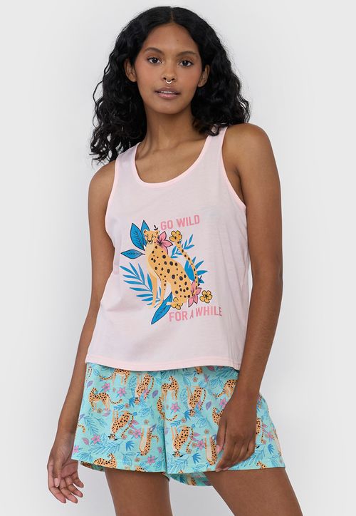 Pijama Mujer Sudadera Print Rosado Wild