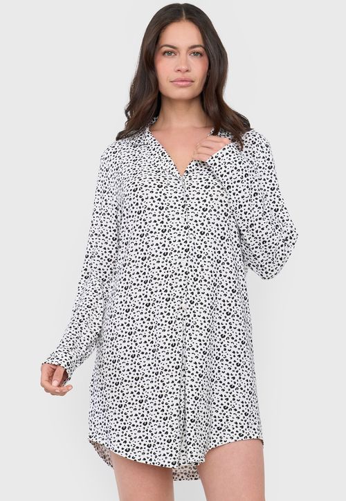 Camisa de Dormir Mujer Gris