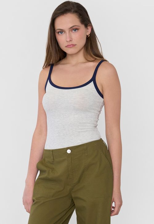 Body Mujer Pabilo Pipping Gris