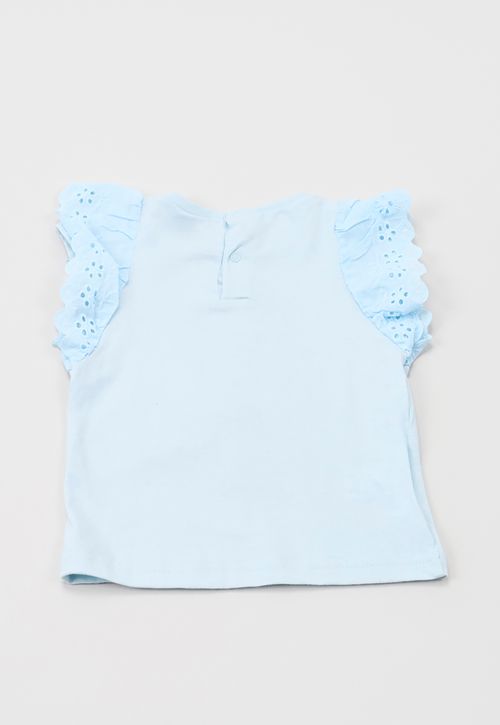 Polera Bebe Niña Interactiva Broderie Celeste
