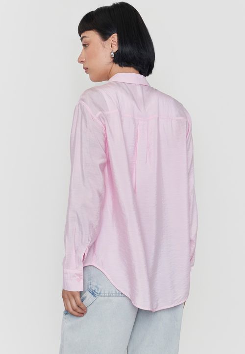 Blusa Mujer Camisera Rosado